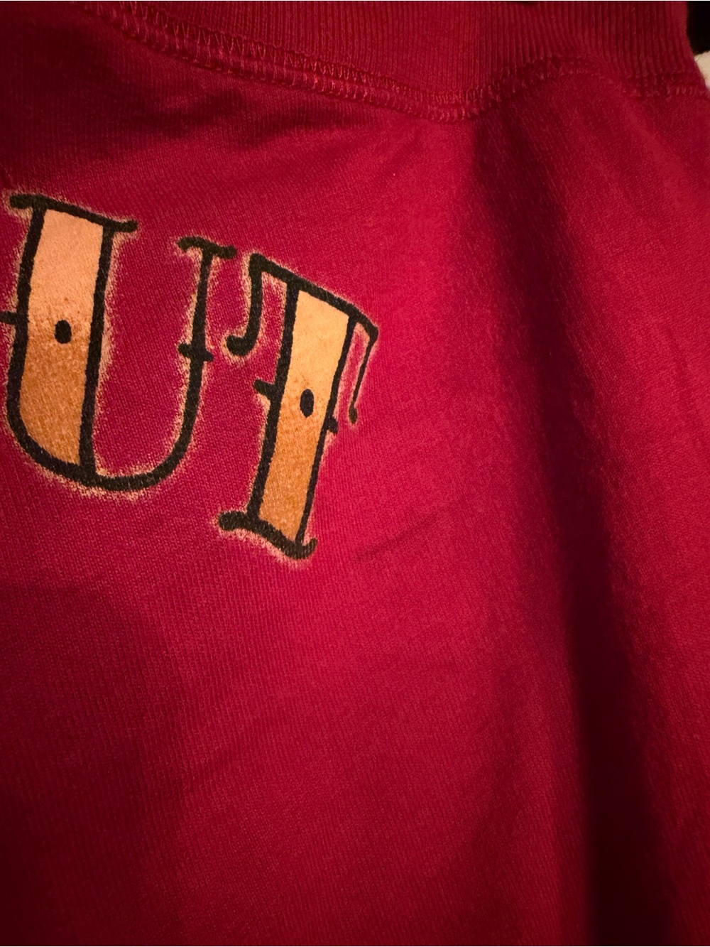 VTG Lucky Brand Y2K Knockout Pinup Wide Leg Sweatpants Red Size S RARE - Picture 8 of 8